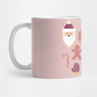 Christmas Cookies - Magenta and Cream Palette | Pattern Mug